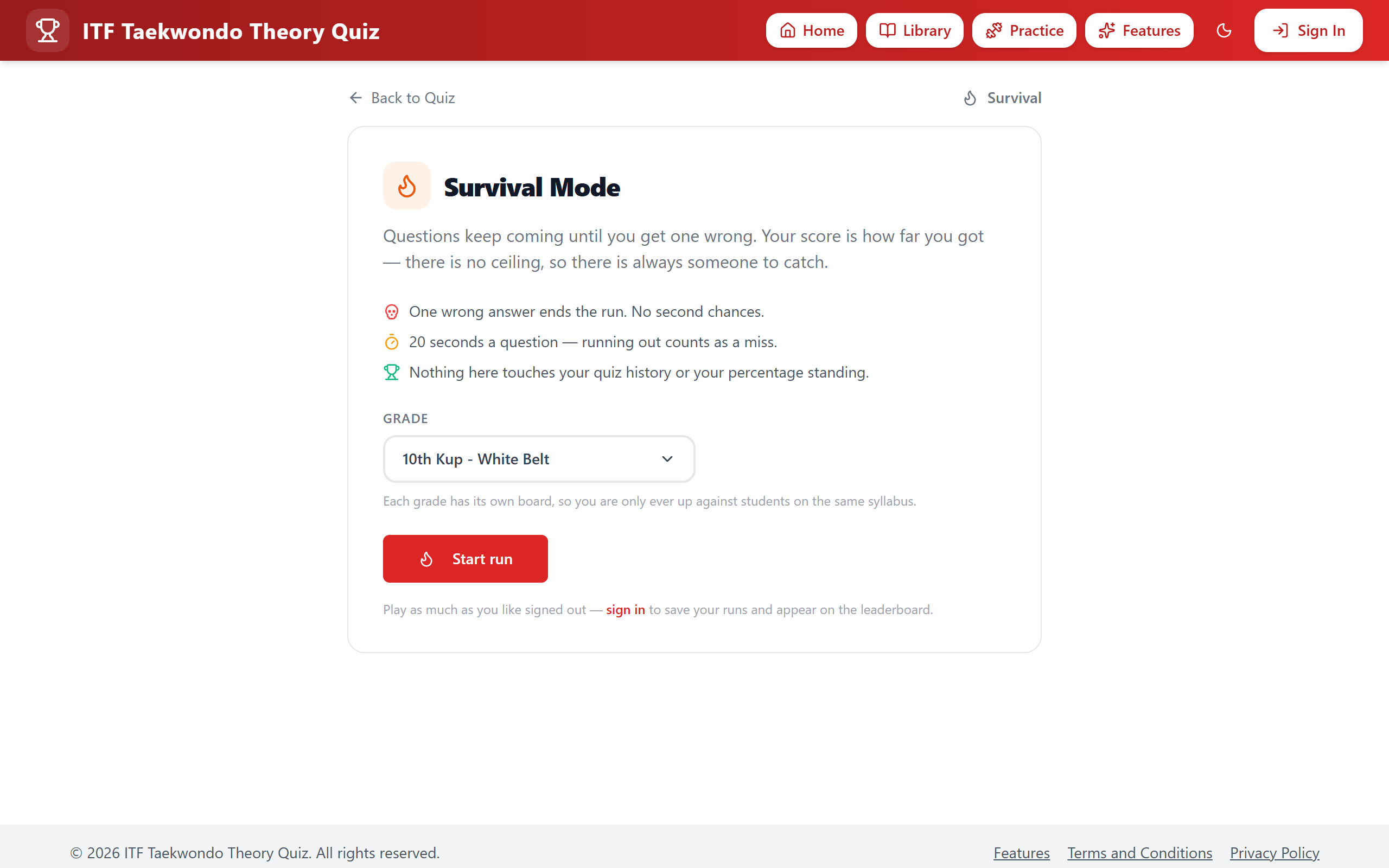Screenshot of Survival Mode